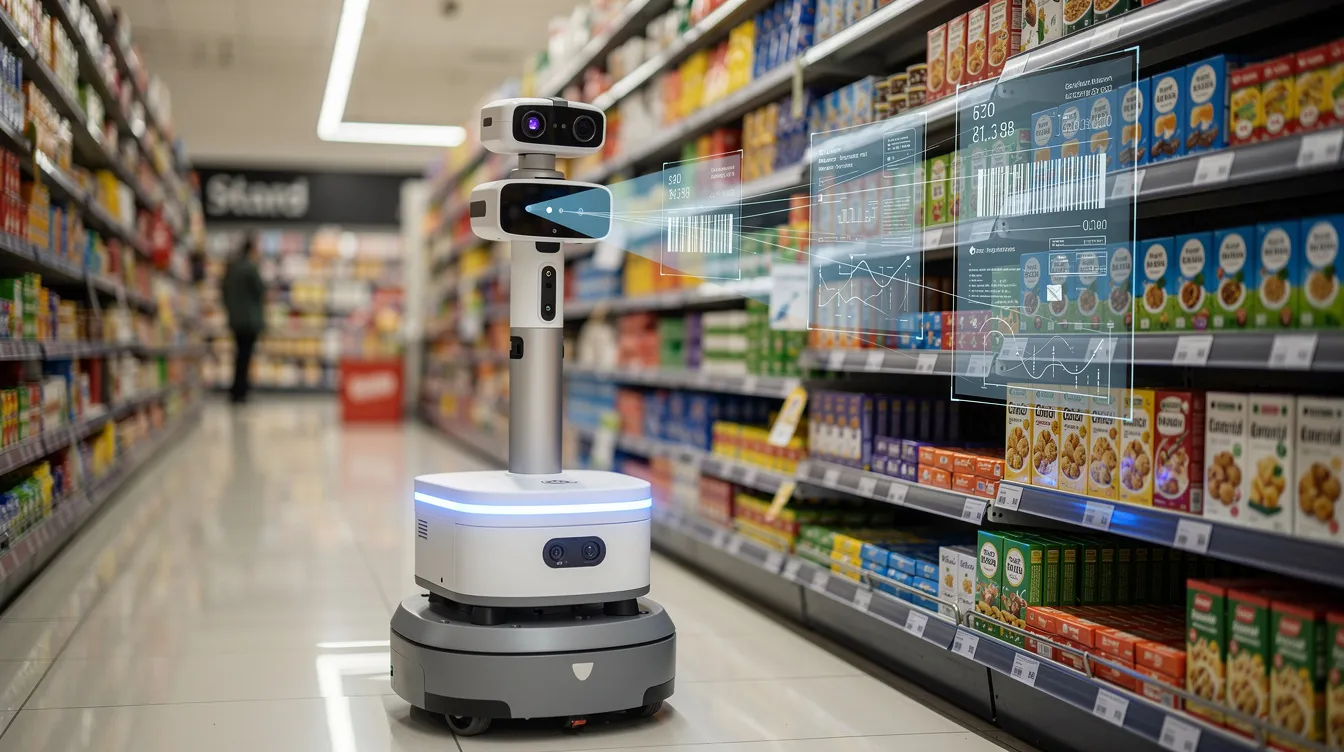 ai automated robot in a retail store